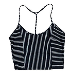NWT Victoria's Secret Pinstripe Workout Crop Tank- Size XL